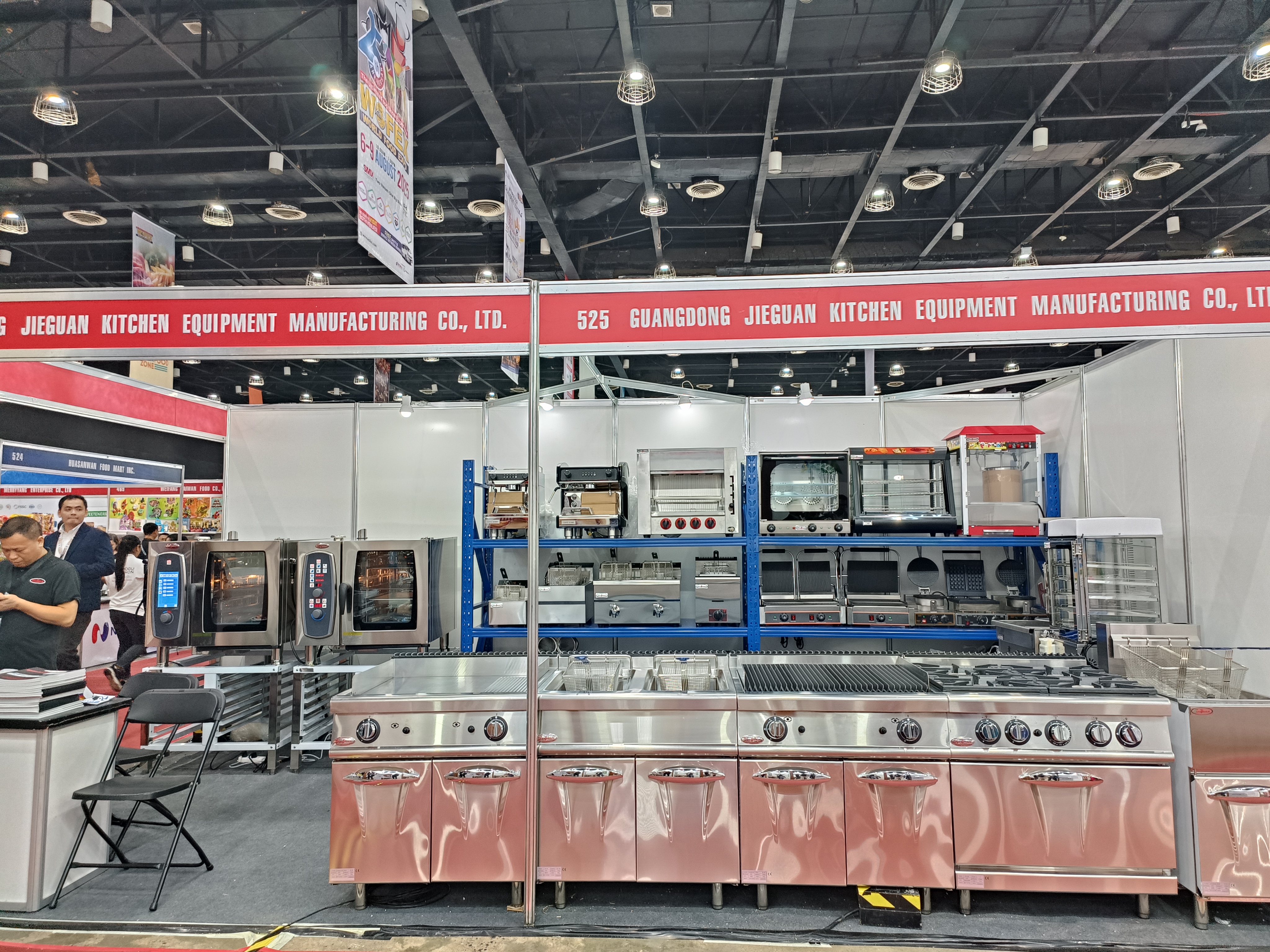 Jieguan commercial kitchen equipment booth at Philippines WORLDFOOD EXPO
