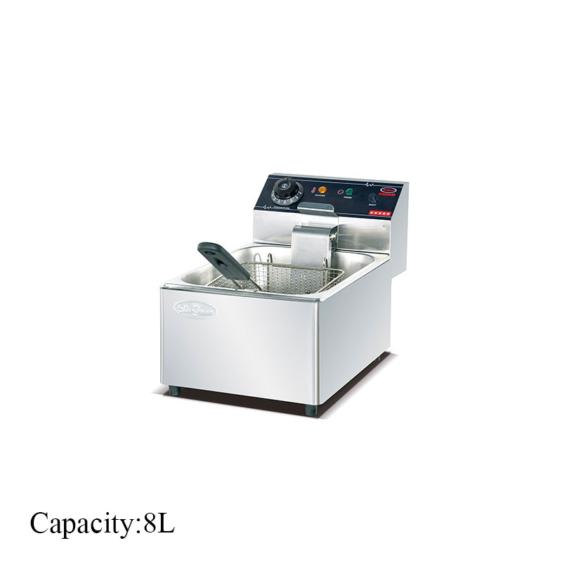 DF-8L Counter Top Electric 1-Tank Fryer(1-Basket) 8L/tank commercial kitchen equipment