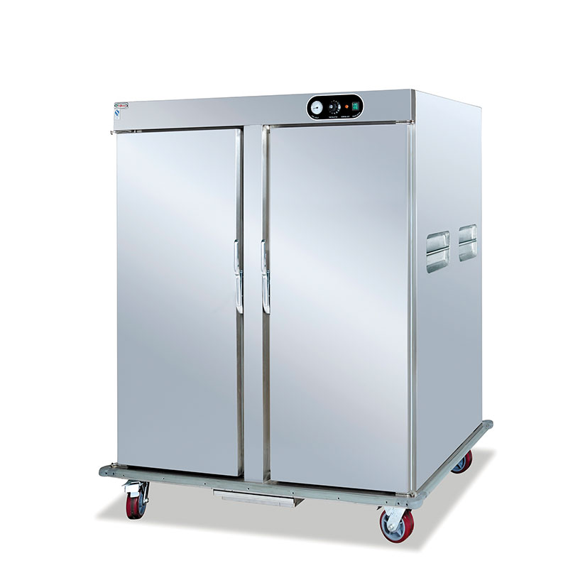 DH-11-22 Mobile double door food warmer cart with 22 layer commercial kitchen equipment
