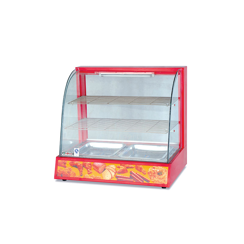 DH-827 Electric Curved Glass Warming Showcase commercial kitchen equipment