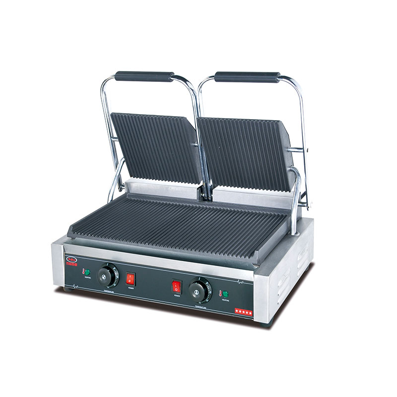 EG-813 Electric Stainless Steel Panini Grill commercial kitchen equipment