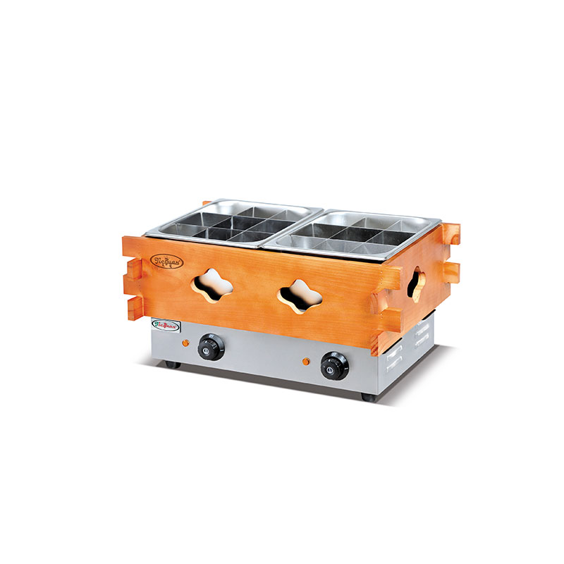 EH-20 Electric 2 Hot Plates with 2 Pans on Top commercial kitchen equipment