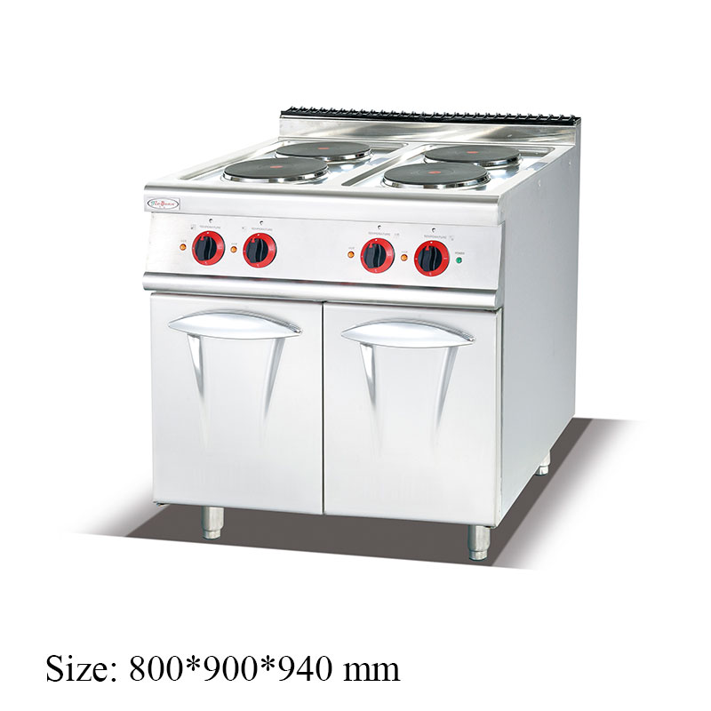 EH-887C Electric Range With 4-Hot Plate & Cabinet commercial kitchen equipment