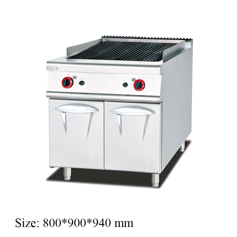 GB-989 Gas Lava Rock Grill with Cabinet commercial kitchen equipment
