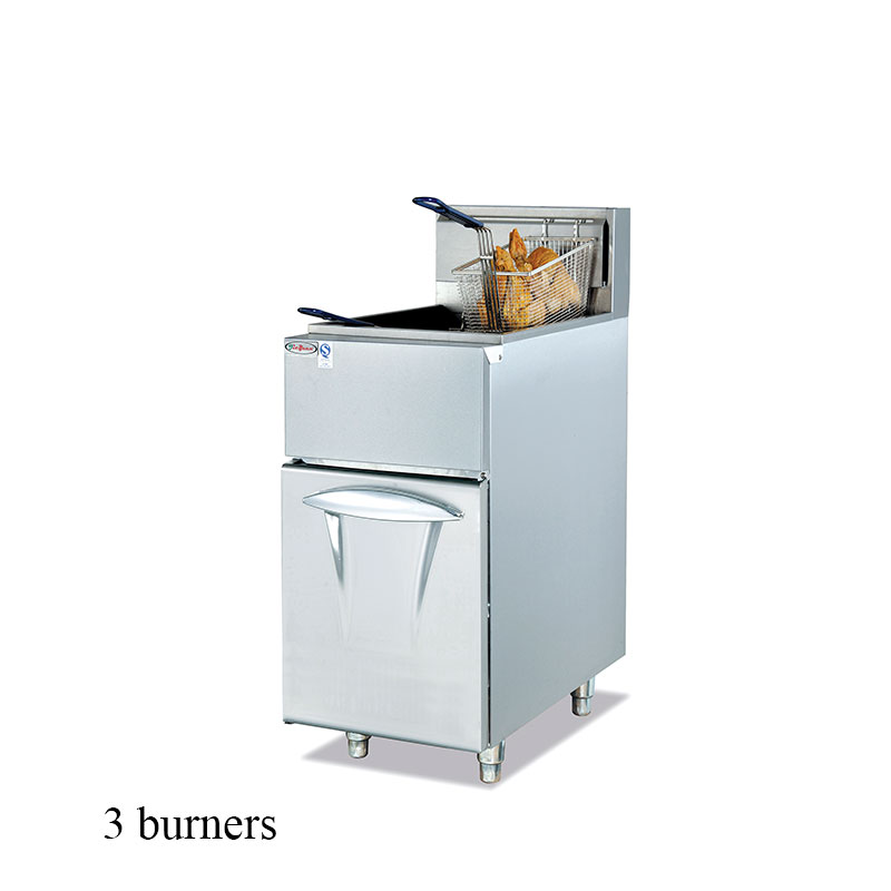 GF-23G Gas Fryer with SIT valve (Freestanding) with 3 burners 36L/tank commercial kitchen equipment
