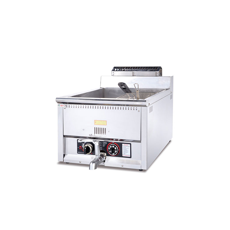 GF-500 17L Gas Fryer with temperature controlled 1-tank & 1-basket commercial kitchen equipment