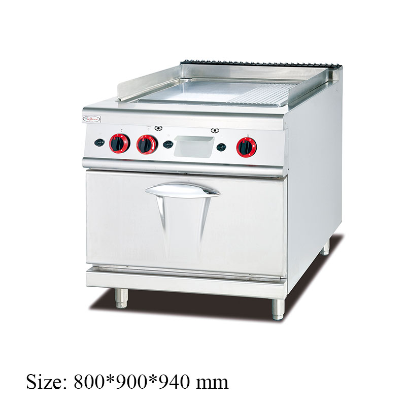 GH-986A Gas griddle with gas oven (1/3 grooved) commercial kitchen equipment