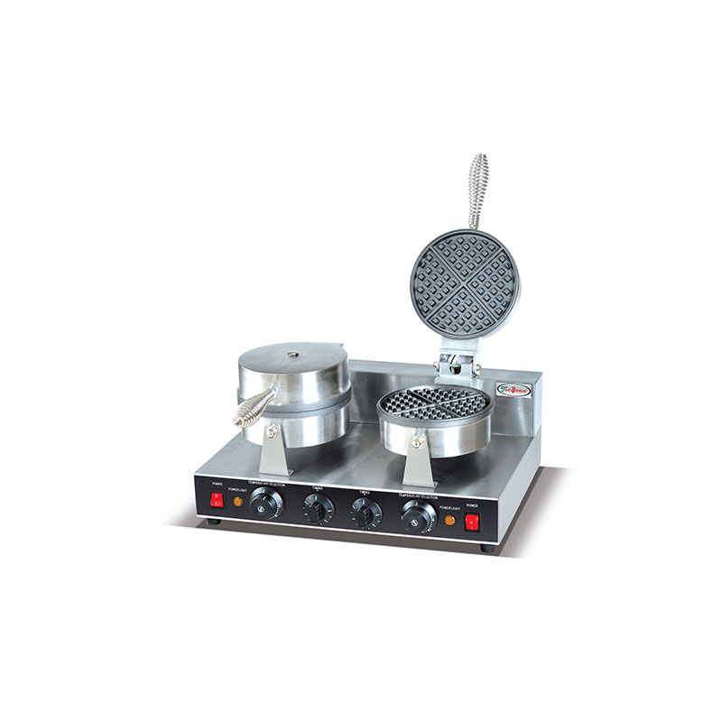 UWB-2 2-plate Waffle Baker With timer commercial kitchen equipment
